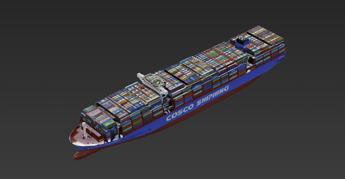 集装箱货轮 3D模型预览