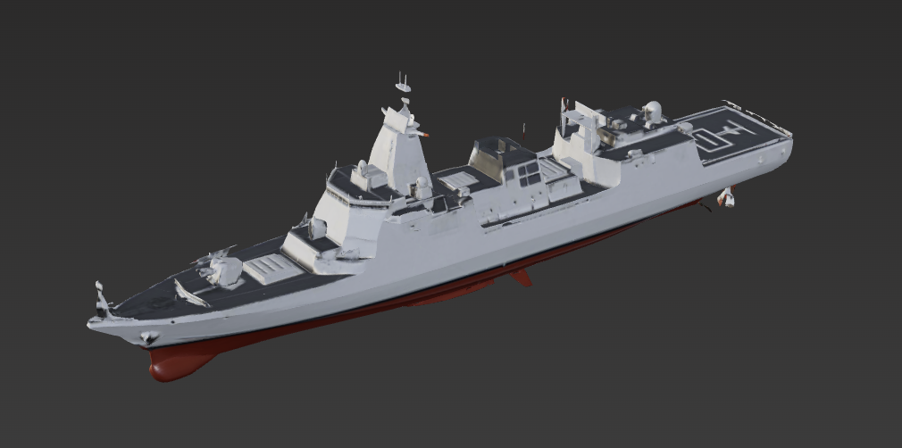 052D驱逐舰 3D模型预览