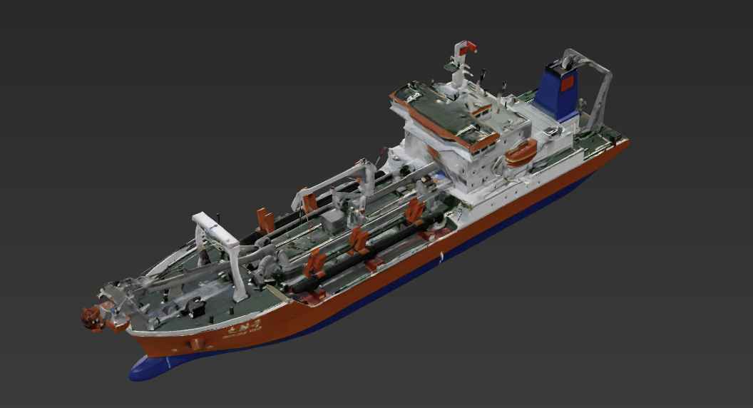 天鲸号自航绞吸挖泥船 3D模型预览