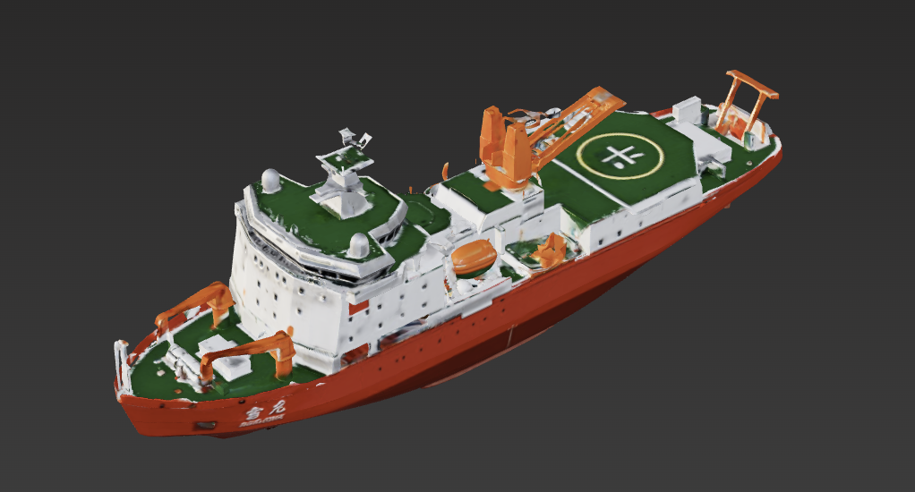 雪龙2号极地科考破冰船 3D模型预览