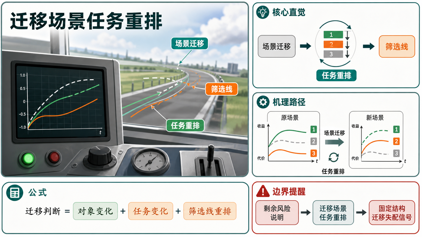 迁移场景任务重排 信息图