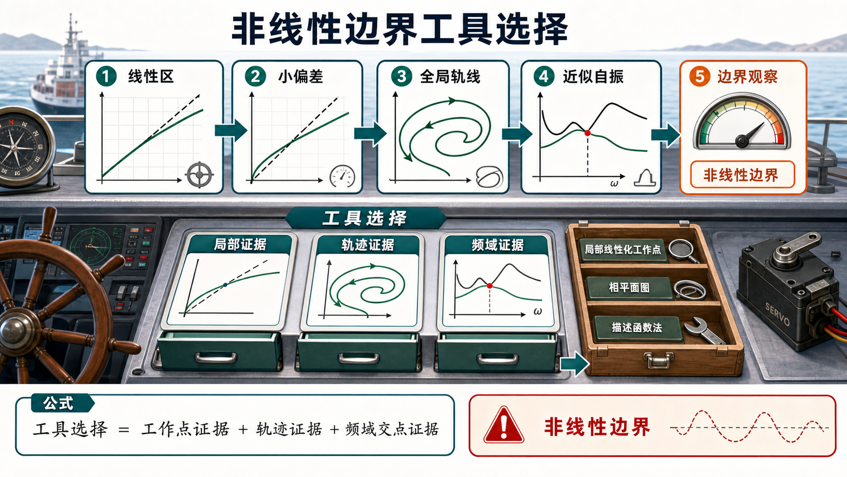 非线性边界工具选择 信息图