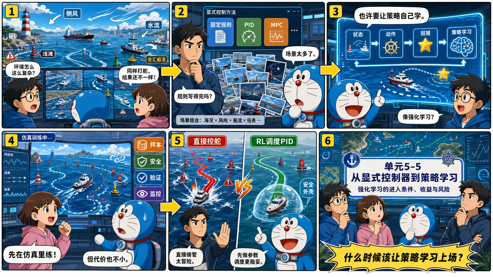 显式控制律与策略学习导入漫画